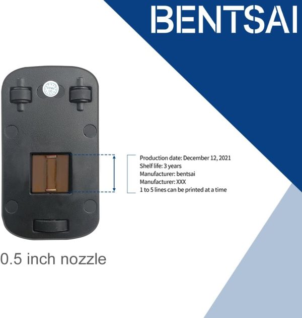 Bentsai BT-2580P - Black - Solvent Ink Cartridge - Image 5